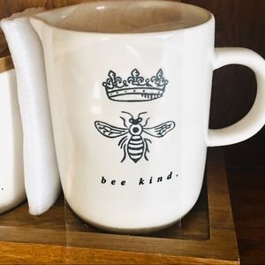 NEW TAGS Rae Dunn sugar creamer coffee kitchen set ceramic BEE KIND bumb…